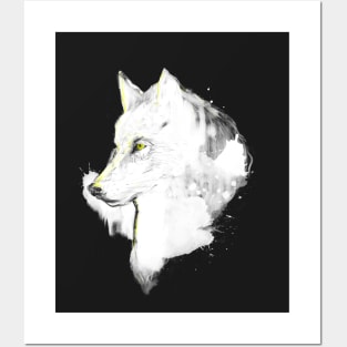 white wolf Posters and Art